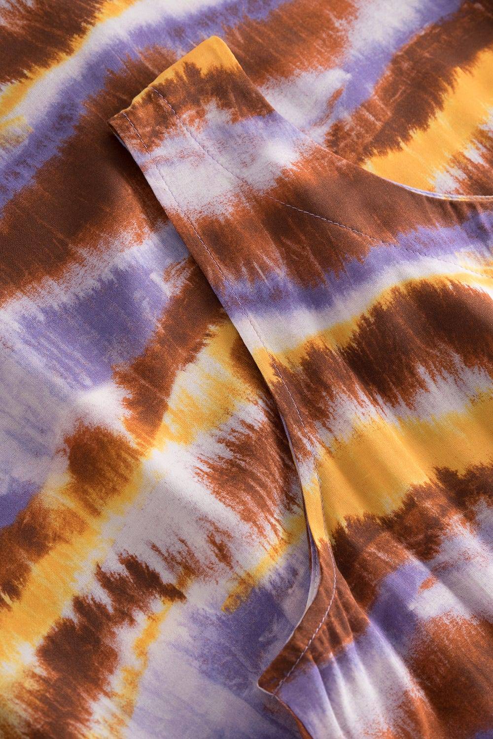 Rösch Trägerkleid im Batikdruck moderne Streifen im Webdruck 100% Viskose Blitzverkäufe