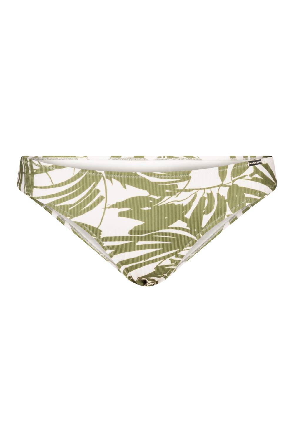 Rösch Bikini Hose im Palmendruck Rippstruktur Grün-Weiß Mix und Match Lycra Angebote