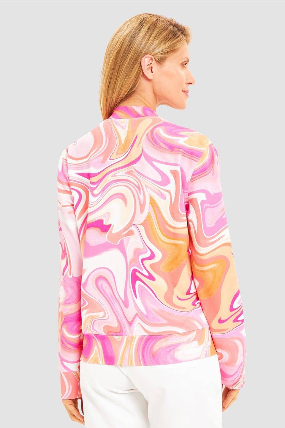 Rösch Sweatjacke im Batikdruck Baumwolle/Elasthan Günstiger Verkauf