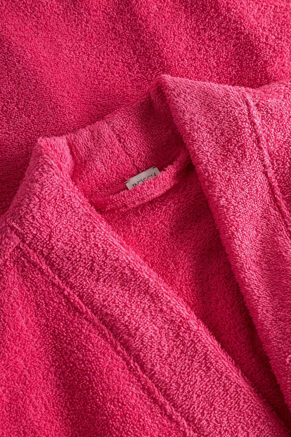 Rösch Bademantel aus Frottee Pink Baumwolle/Polyester Outlet