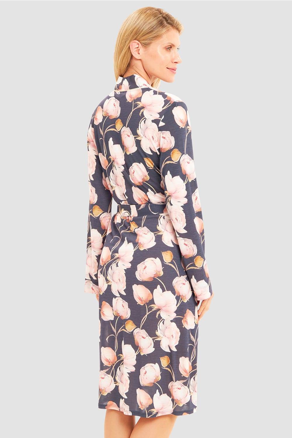 Rösch Morgenmantel im floralen Druck romantisch 100% Modal Angebote