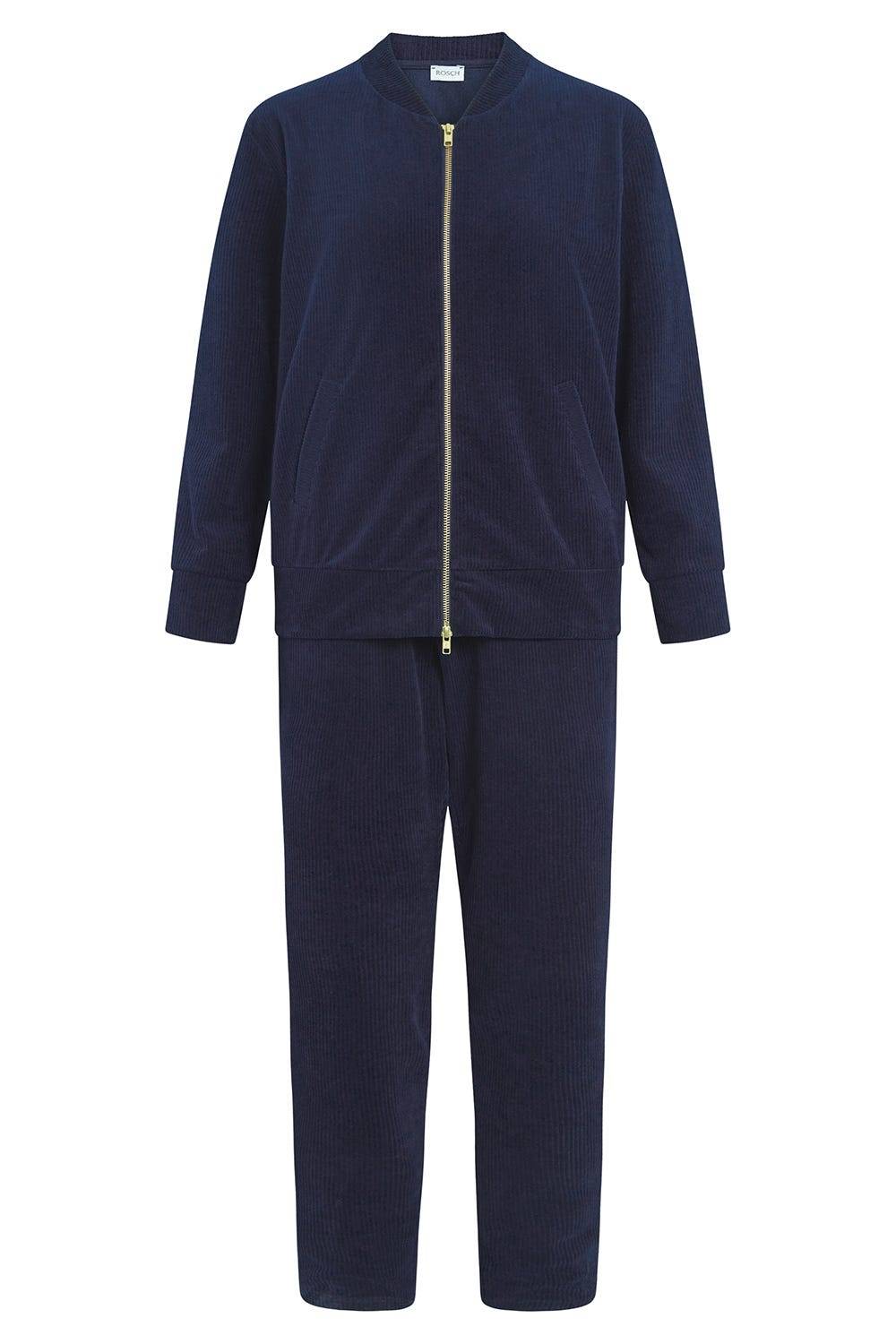 Rösch Hausanzug in Nachtblau aus Cord Baumwolle/Polyester Hotsell