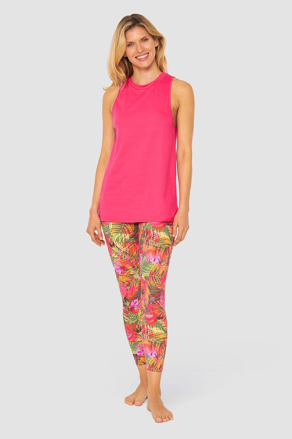 Rösch Y.U Yoga Top mit Schriftzug „just breathe“ Loungewear Sport Mix &amp; Match Baumwolle/ Elasthan Auslauf