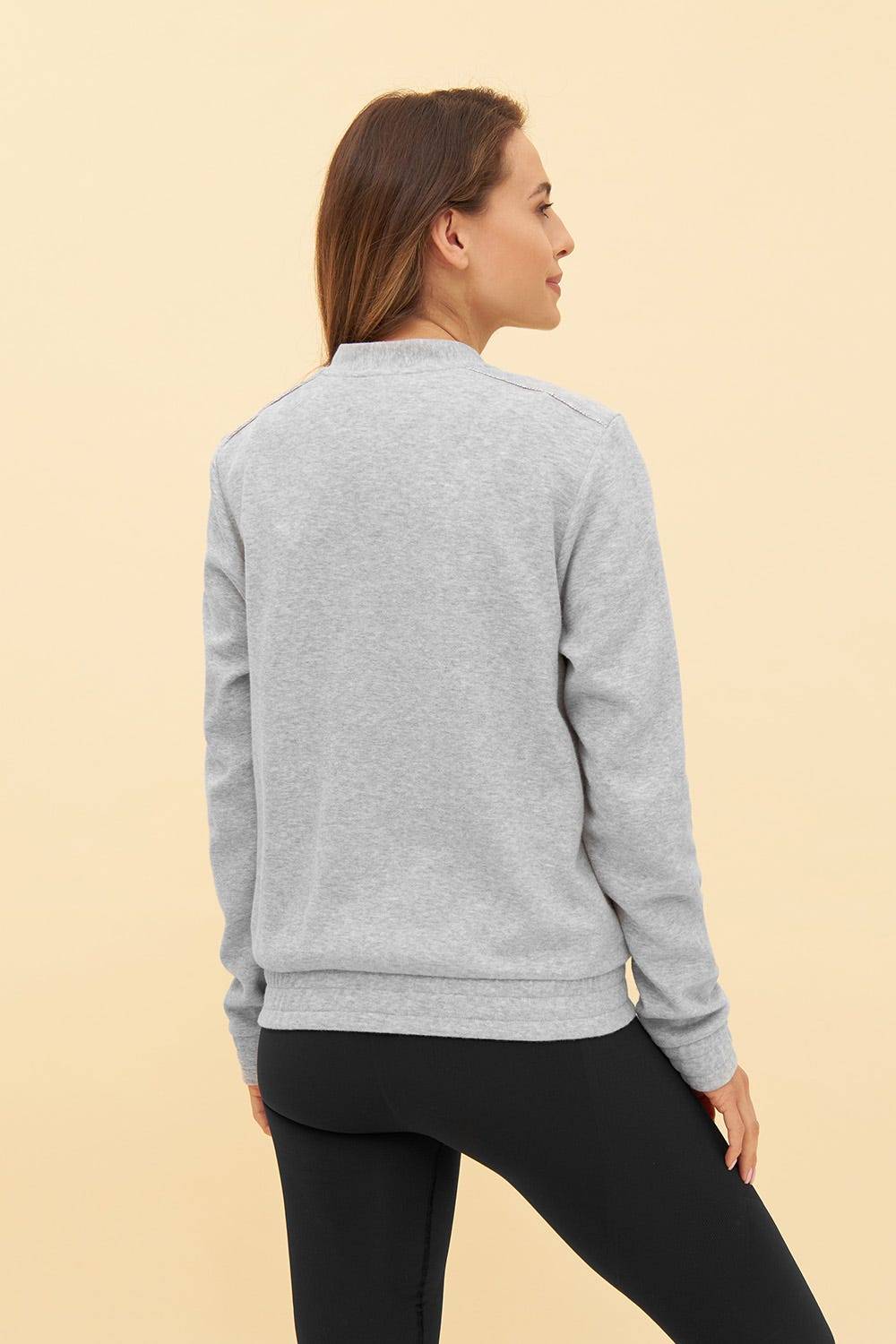 Rösch Y.U Yoga Sweatjacke in Grau Loungewear Mix &amp; Match Baumwolle/recycled Polyamid Blitzverkäufe