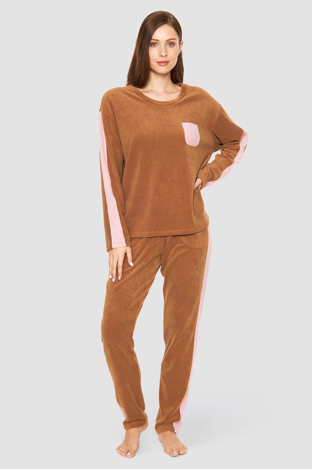 Rösch Shirt mit Kontrastdetails Frottee Baumwolle/Polyester Online
