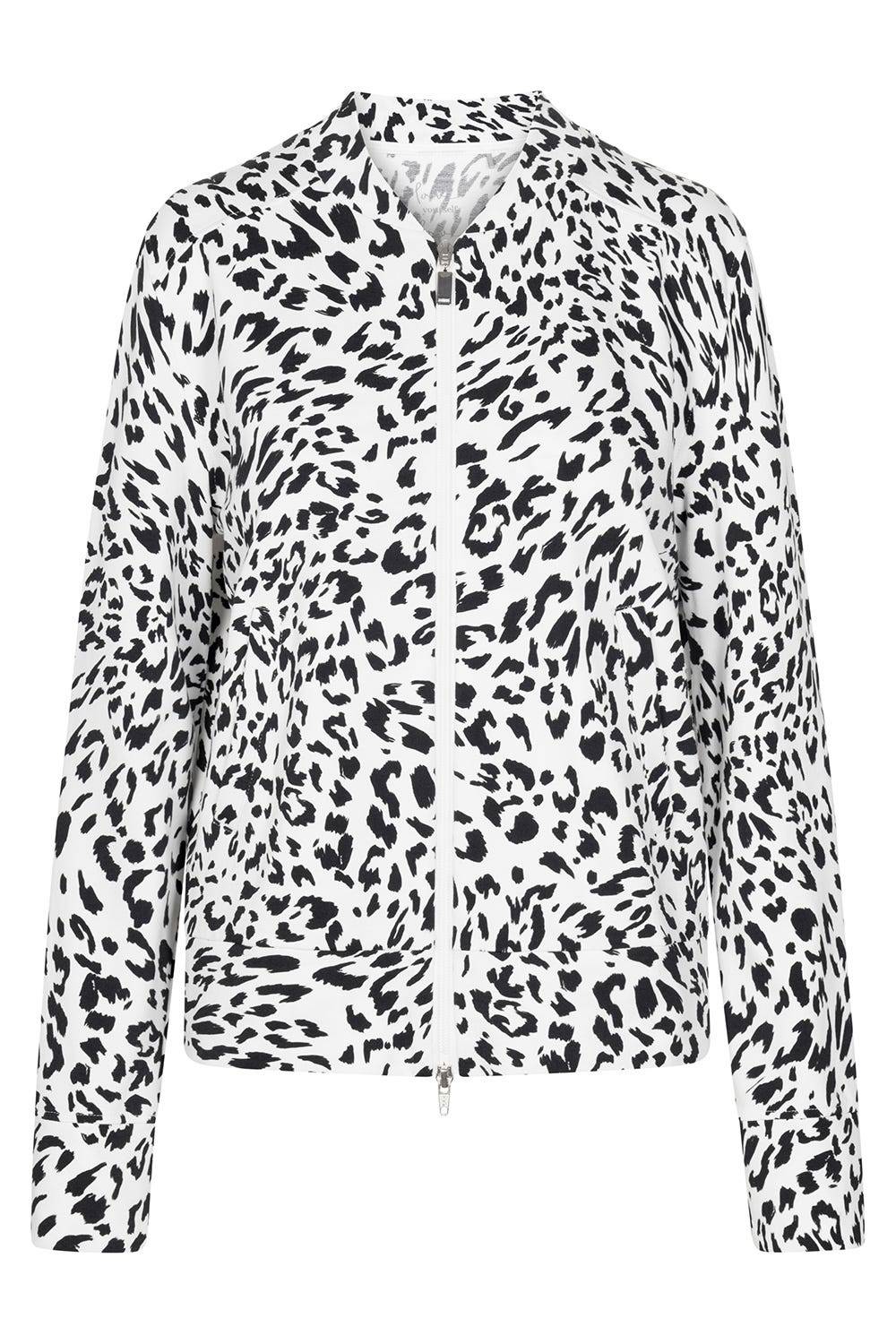 Rösch Sweatjacke im Leo-Muster Baumwolle/Elasthan Verkauf