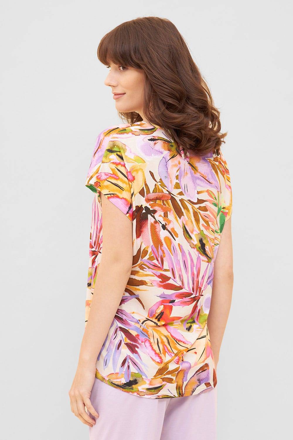 Rösch Shirt im fröhlichen Blätter-Druck Bunt Sommer Mix &amp; Match Viskose/Elasthan Meist gekauft