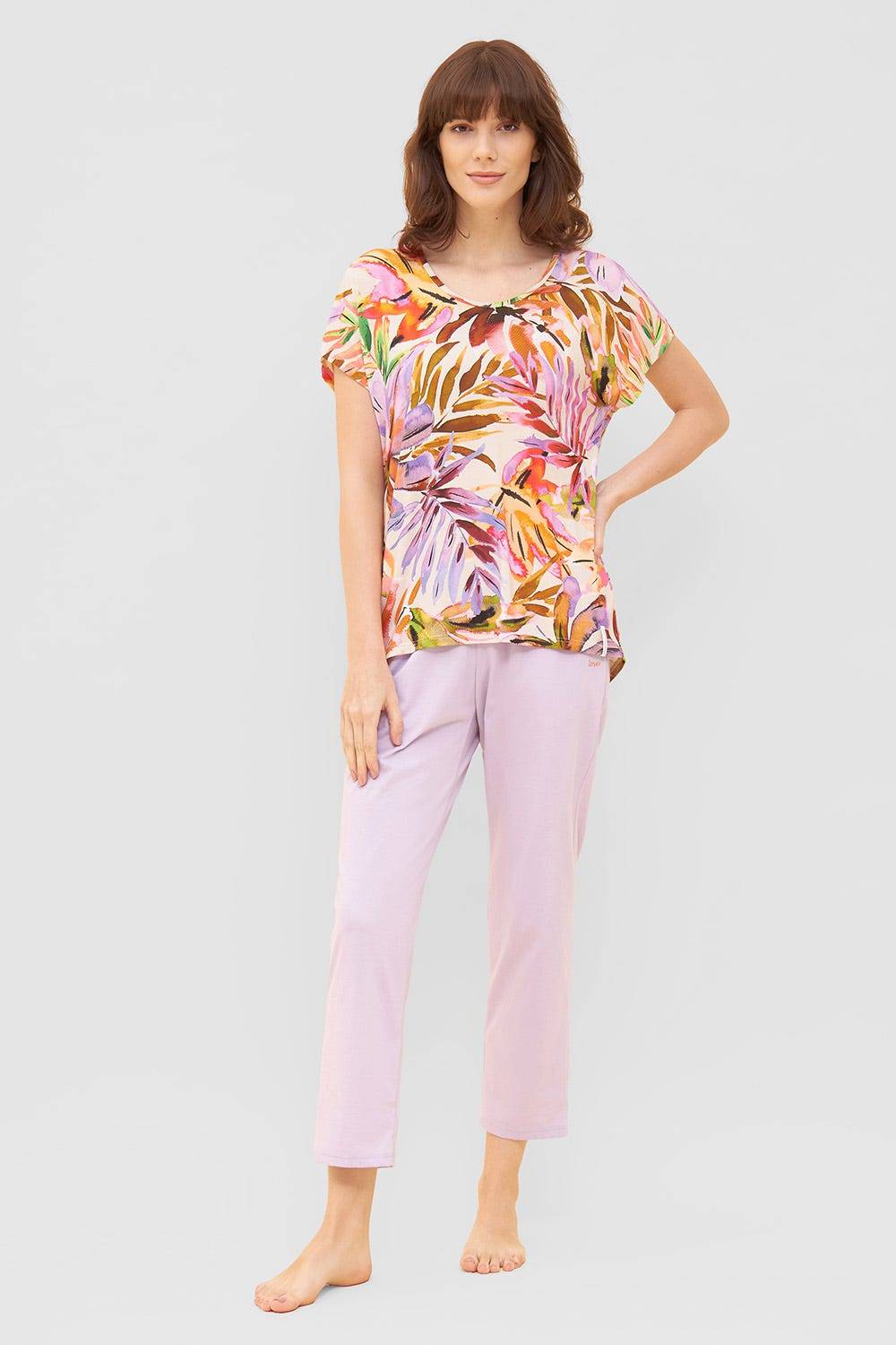 Rösch Shirt im fröhlichen Blätter-Druck Bunt Sommer Mix &amp; Match Viskose/Elasthan Meist gekauft