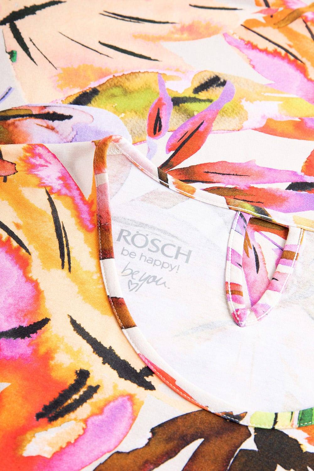 Rösch Shirt im fröhlichen Blätter-Druck Bunt Sommer Mix &amp; Match Viskose/Elasthan Meist gekauft