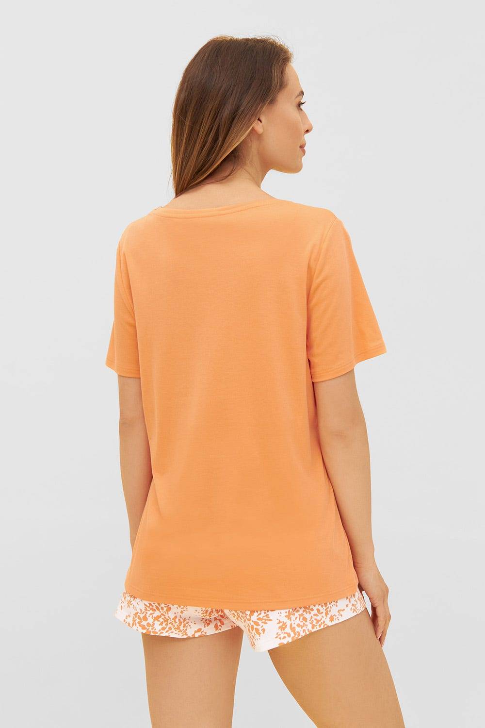 Rösch T-Shirt mit Motivdruck Orange Basic Mix &amp; Match 100% Baumwolle Blitzverkäufe
