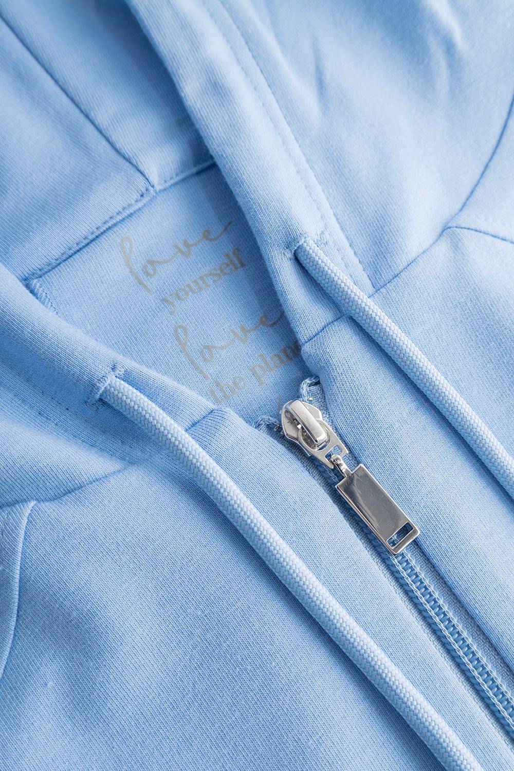 Rösch Jacke mit Kapuze und Reißverschluss Sweat Taschen Baumwolle/Elasthan Auslauf