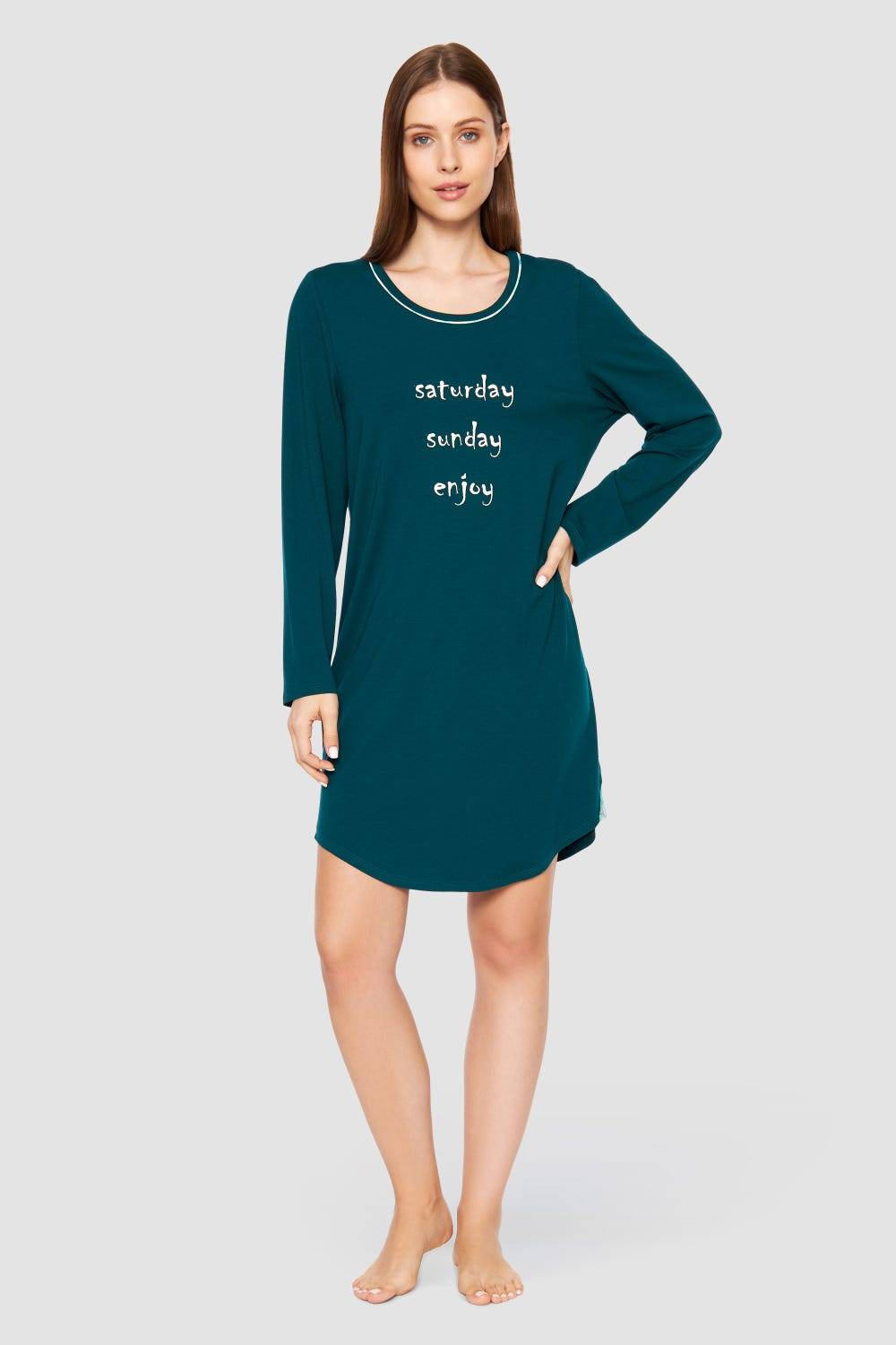 Rösch Bigshirt &quot;saturday sunday enjoy&quot; 100% Baumwolle