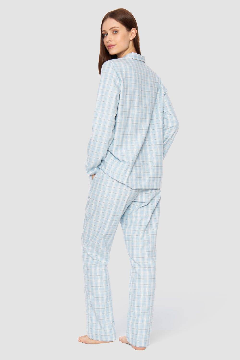 Rösch Pyjama im Herrenhemdstil Flanell 100% Baumwolle Nur für heute