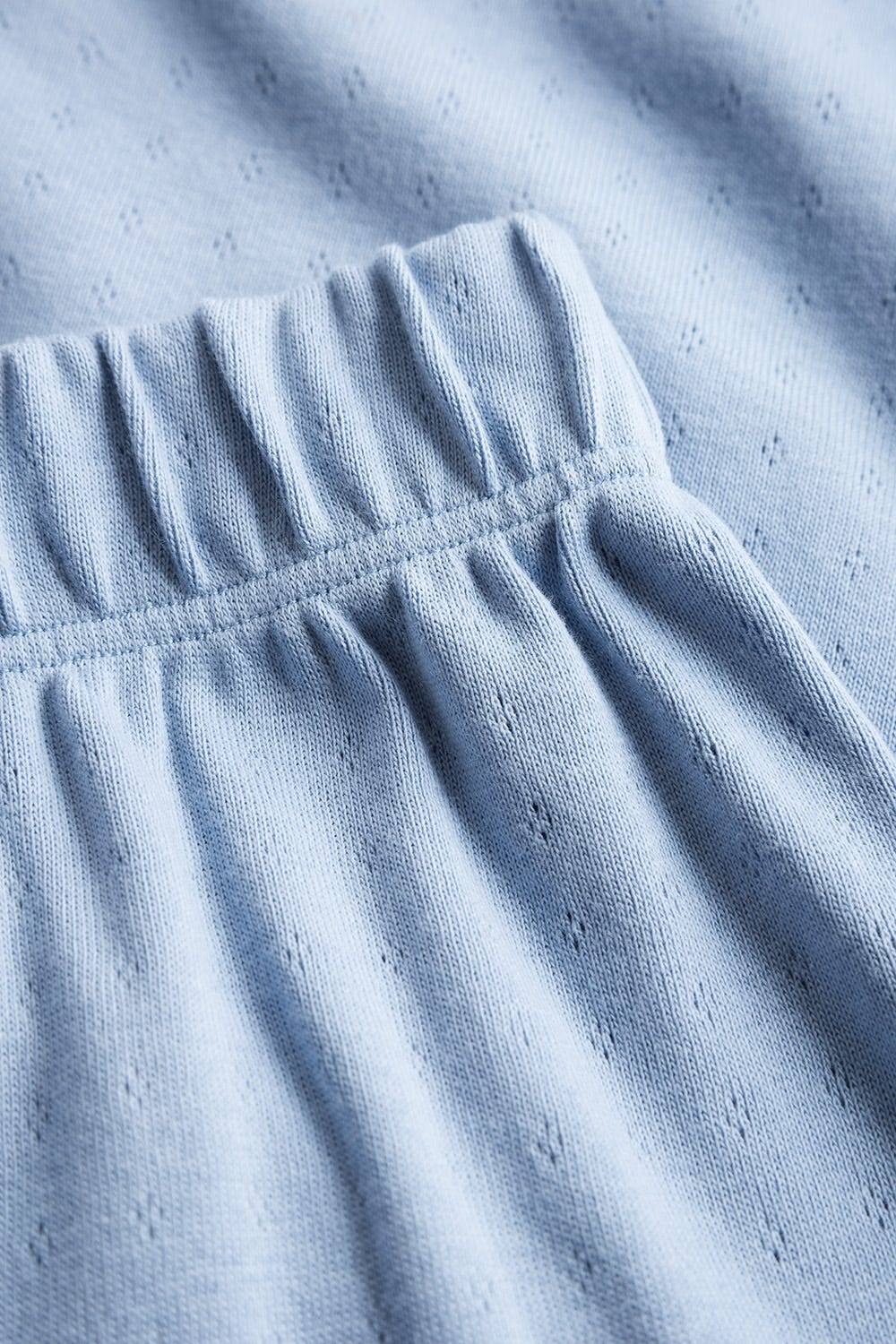 Rösch Pyjama-Hose aus Ajour Feinstrick Hellblau Mix &amp; Match 100% Baumwolle Hotsell