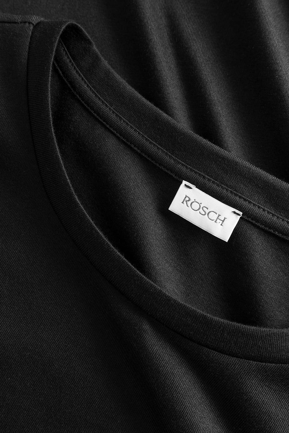 Rösch Herren Basic T-Shirt Langarm mit Rundhals Klassisch Baumwolle/Elasthan im Angebot