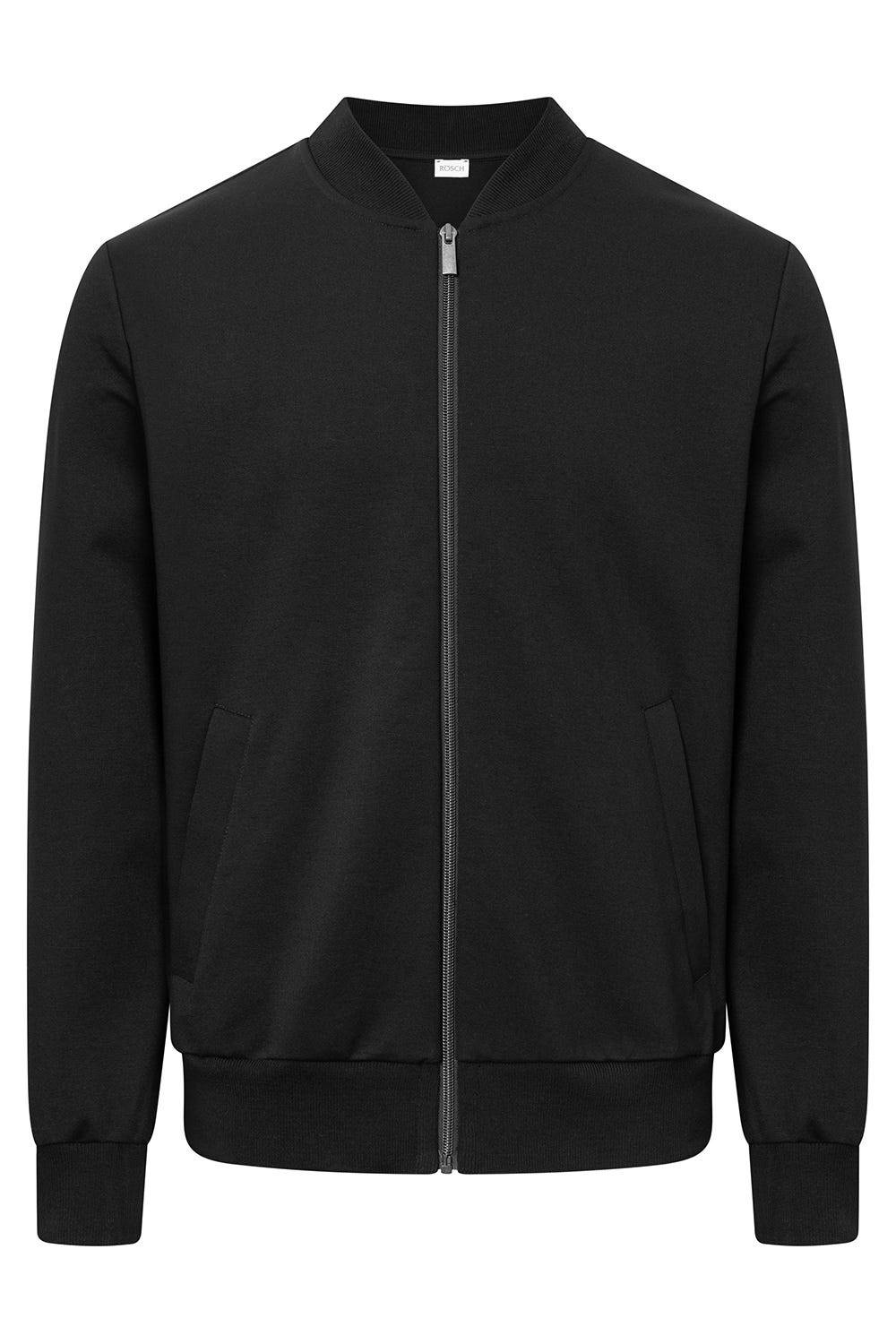 Rösch Herren Loungejacke Blouson College-Style Lässig Materialmix Fabrikverkauf