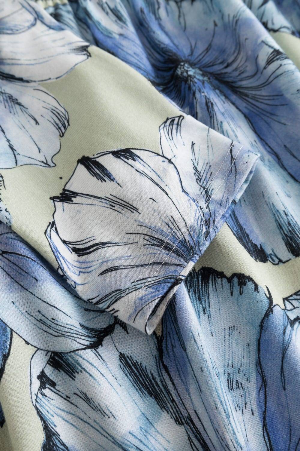Rösch Nachthemd mit Stufenlook Hellblau 100% Baumwolle Meist gekauft