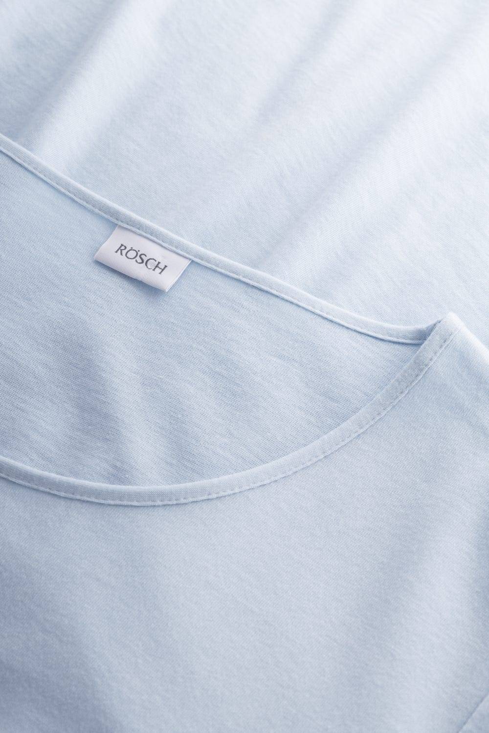 Rösch Pyjama mit Stufenlook Hellblau Baumwolle/Modal Blitzverkäufe