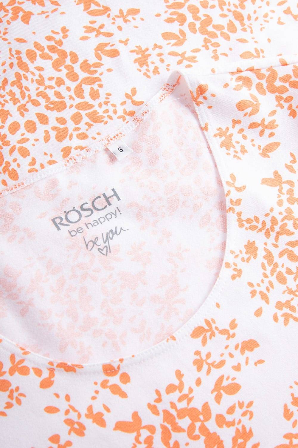 Rösch Nachthemd im Blümchen-Design Orange Baumwolle/Elasthan Meist gekauft