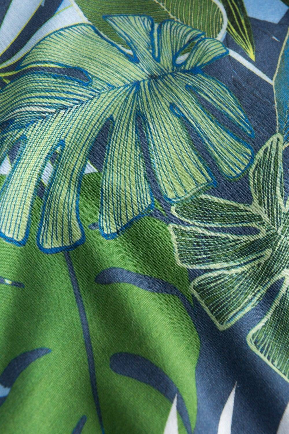 Rösch Nachtkleid im tropischen Palmen-Druck Taschen Baumwolle/Modal Günstiger Verkauf