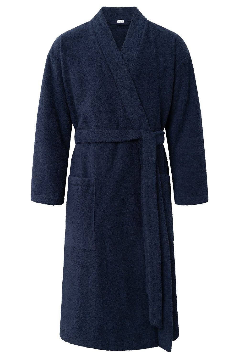 Rösch Herren Bademantel aus Frottee Midi Baumwolle/Polyester Fabrikverkauf