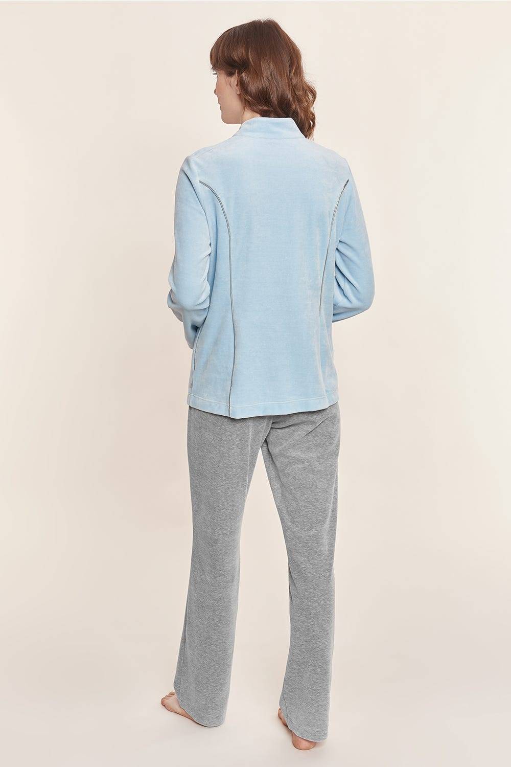 Rösch Nicki-Hausanzug Lang Figurschmeichler Reißverschluss Baumwolle/Polyester Günstiger Verkauf
