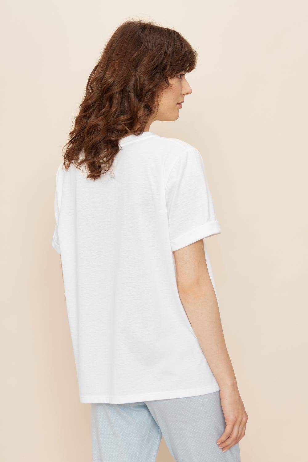 Rösch T-Shirt mit Schriftzug &quot;Save our home&quot; Mix und Match 100% Baumwolle Meist gekauft