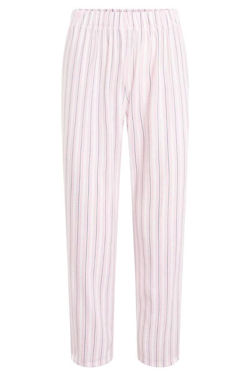 Rösch Basic 7/8-Pyjamahose im Streifendruck Rosa-Grau Angebote