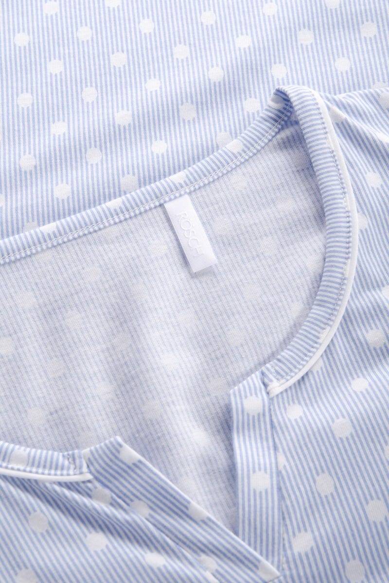 Rösch Bigshirt im Mustermix Punkte Streifen verspielt 100% Baumwolle 1884145 Fabrikverkauf