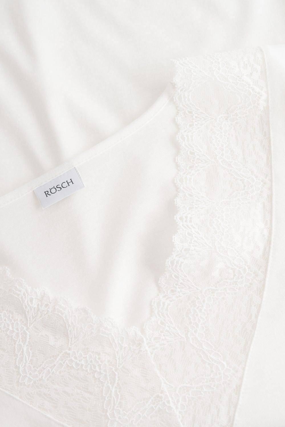 Rösch Pyjama mit eleganten Spitzen-Details einfarbig romantisch verspielt Baumwolle/Modal Hotsell