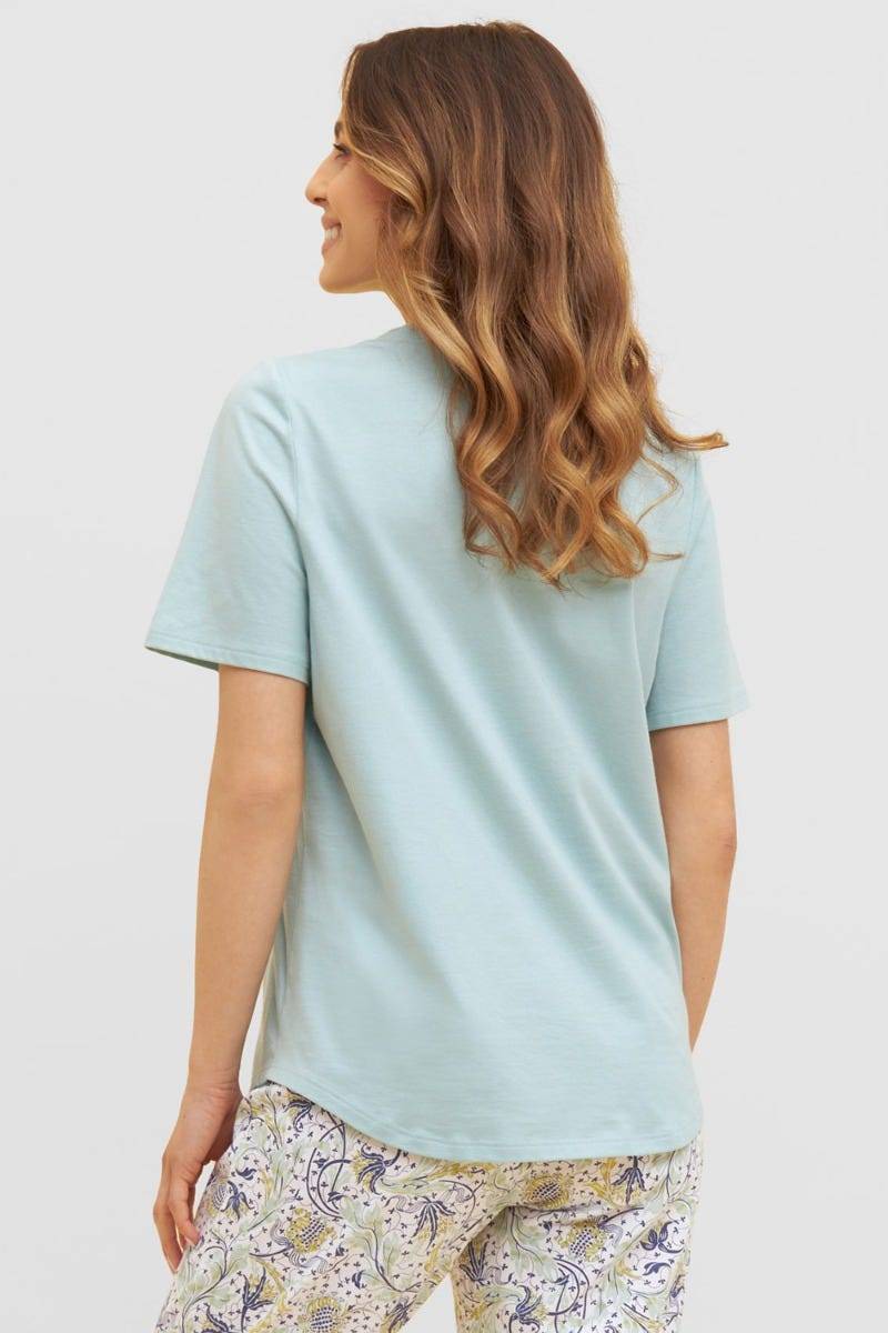 Rösch Basic T-Shirt mit Zierstichen Pyjamashirt Mix &amp; Match 1884801 Günstiger Verkauf