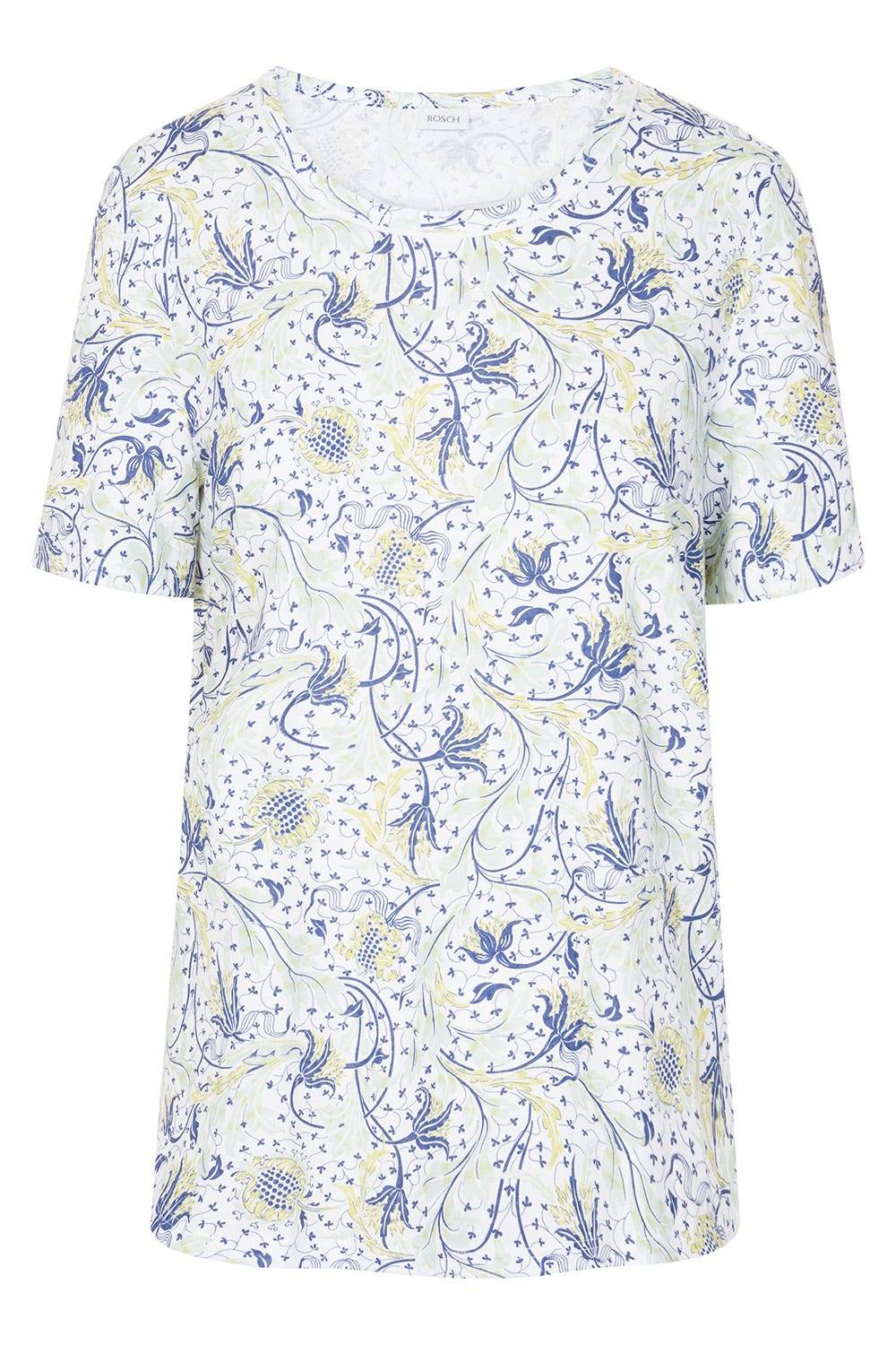 Rösch Basic T-Shirt Kurzarm im floralen Ornament-Print Mix &amp; Match 1884807 Fabrikverkauf