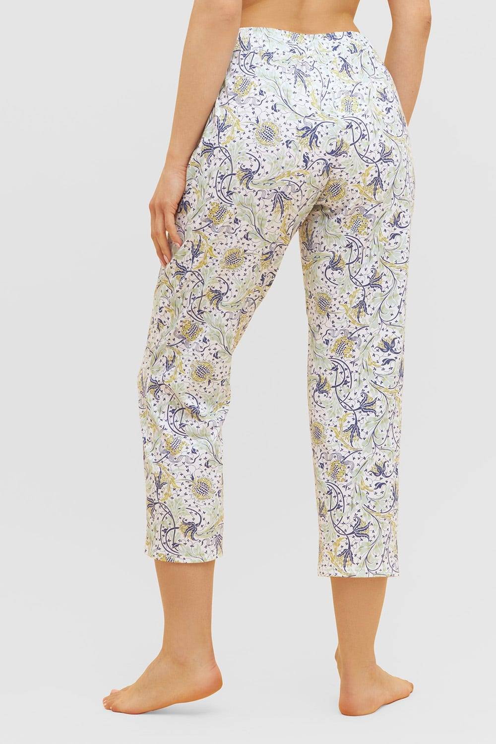 Rösch Basic 7/8-Pyjamahose im floralen Ornament-Print Mix &amp; Match 1884809 Online