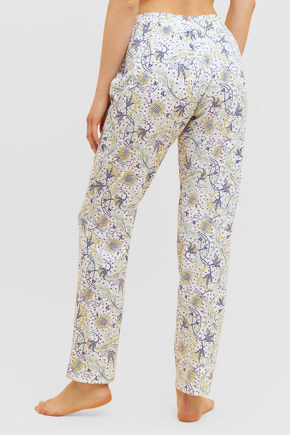 Rösch Basic Pyjamahose lang im floralen Ornament-Print Mix &amp; Match 1884808 Outlet