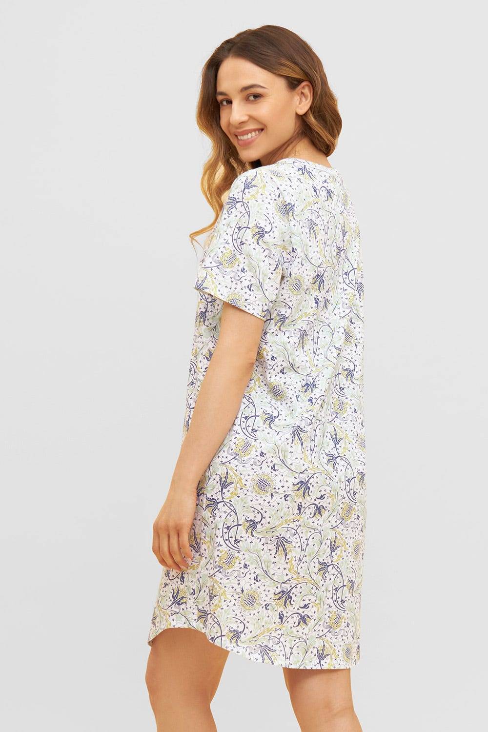 Rösch Basic Bigshirt Kurzarm im floralen Ornament-Print 1884811 Verkauf
