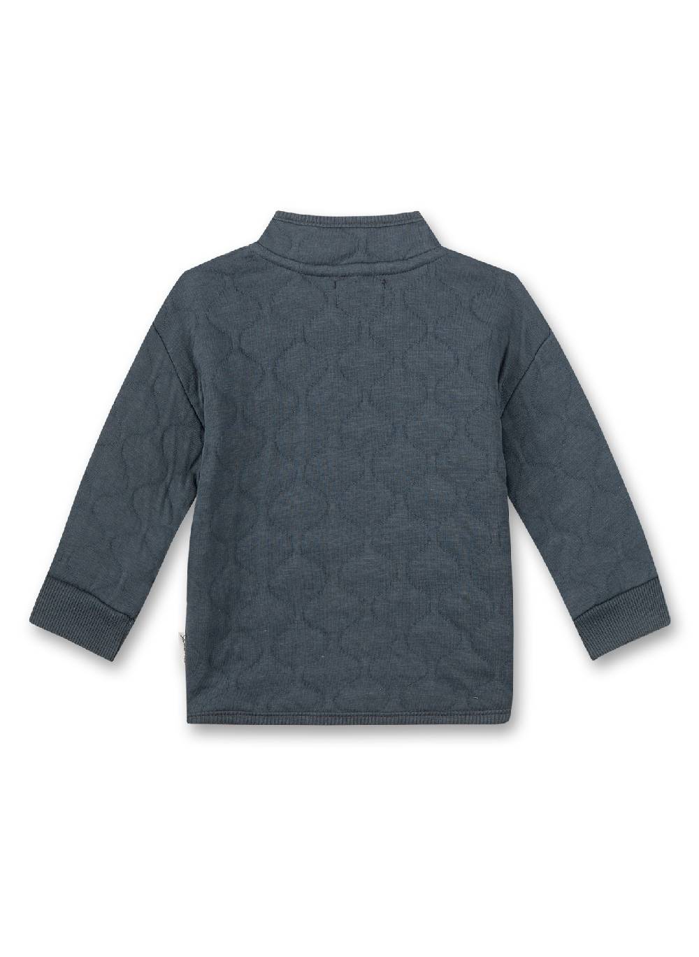 Sanetta Jungen-Sweatjacke Dunkelblau mit Steppung im Angebot