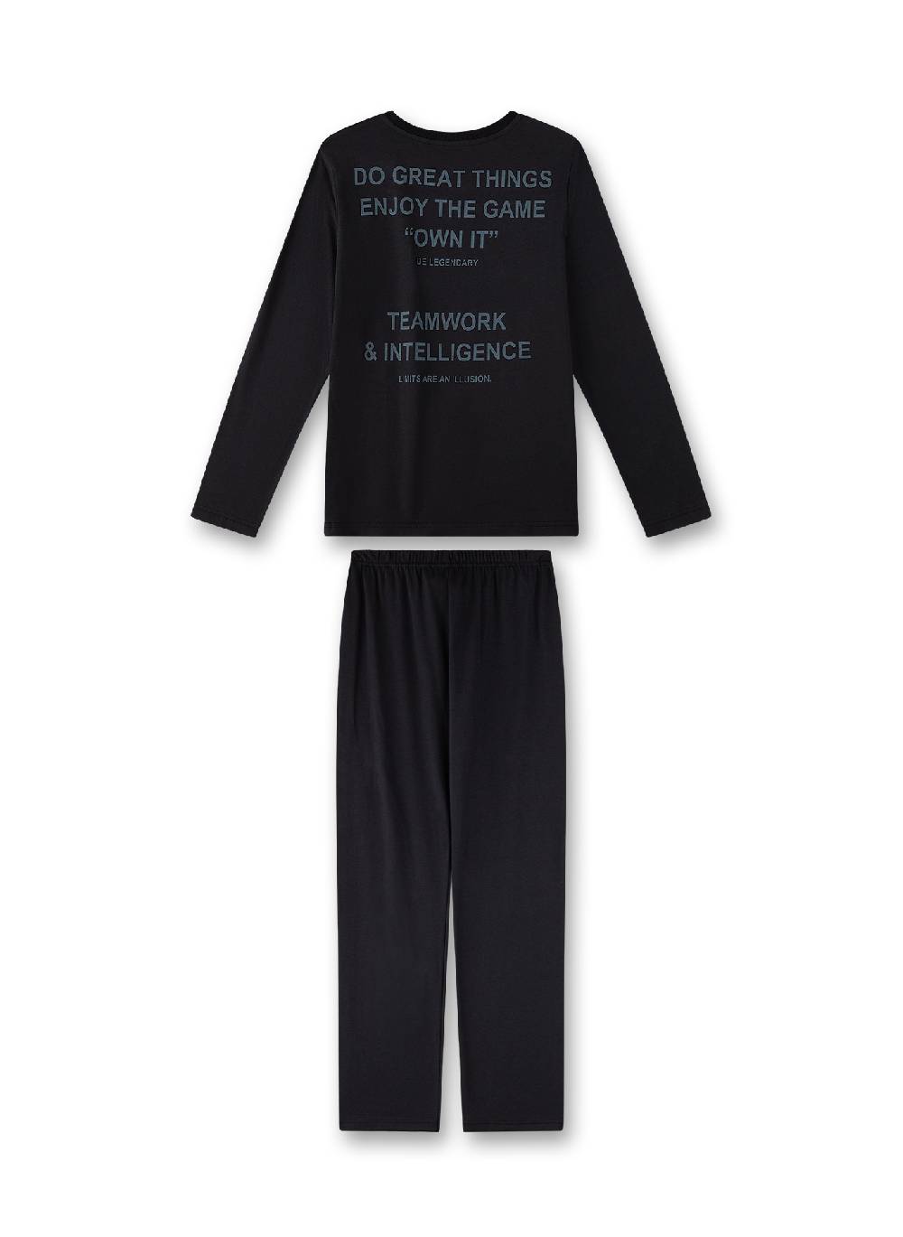 Sanetta Jungen-Schlafanzug Dunkelgrau im Angebot
