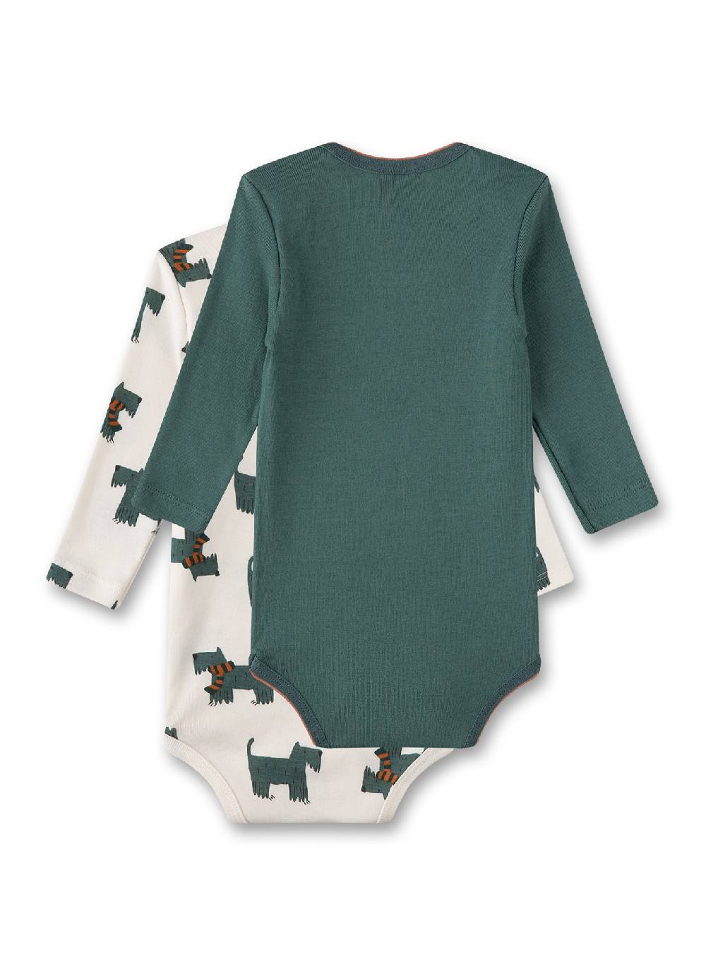 Sanetta Body (Doppelpack) Off-White & Grün Schlussverkauf