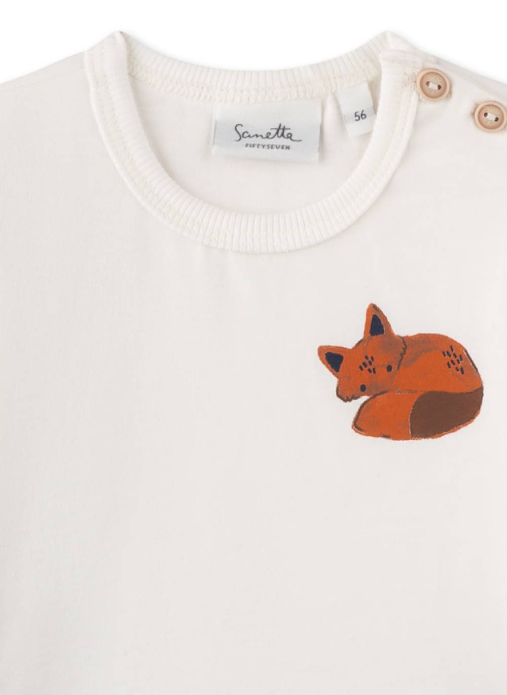 Sanetta Jungen-Langarmshirt Off-White im Angebot