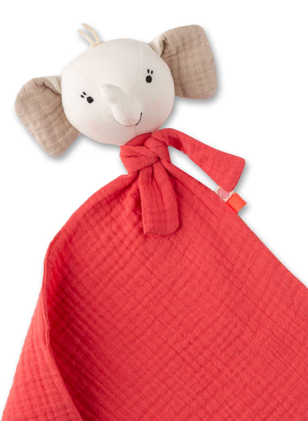 Sanetta Schmusetuch mit Elefantenkopf Rot im Angebot