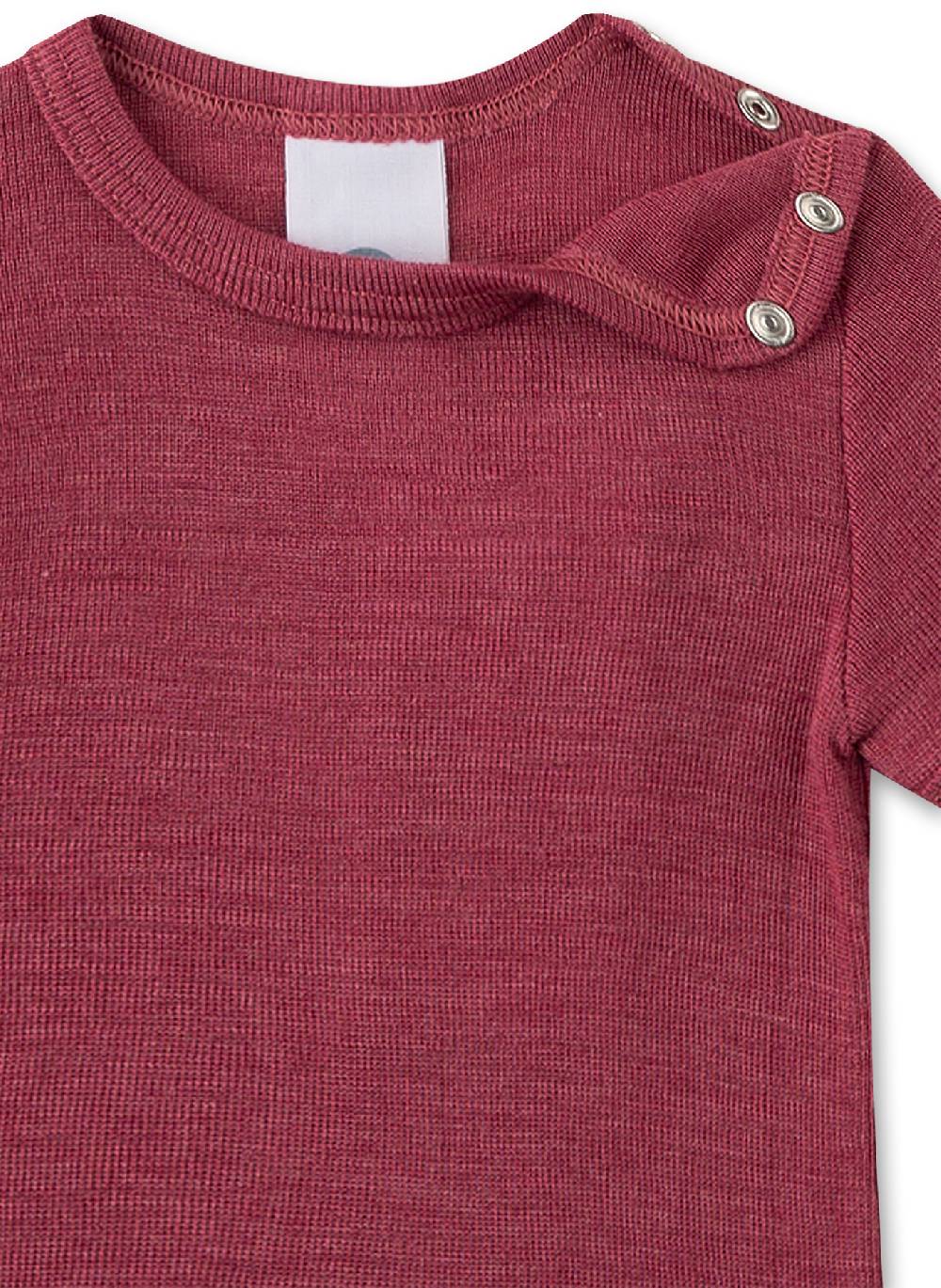 Sanetta Body kurzarm Pink aus Merinowolle & Seide Blitzverkäufe