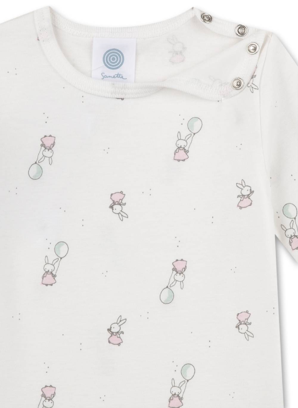 Sanetta Body langarm Off-White Günstiger Verkauf