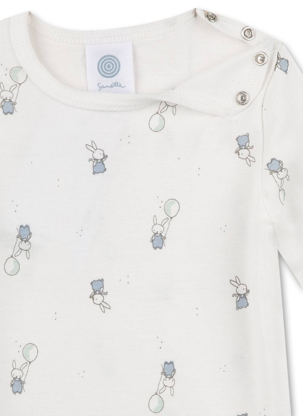 Sanetta Body langarm Off-White im Angebot