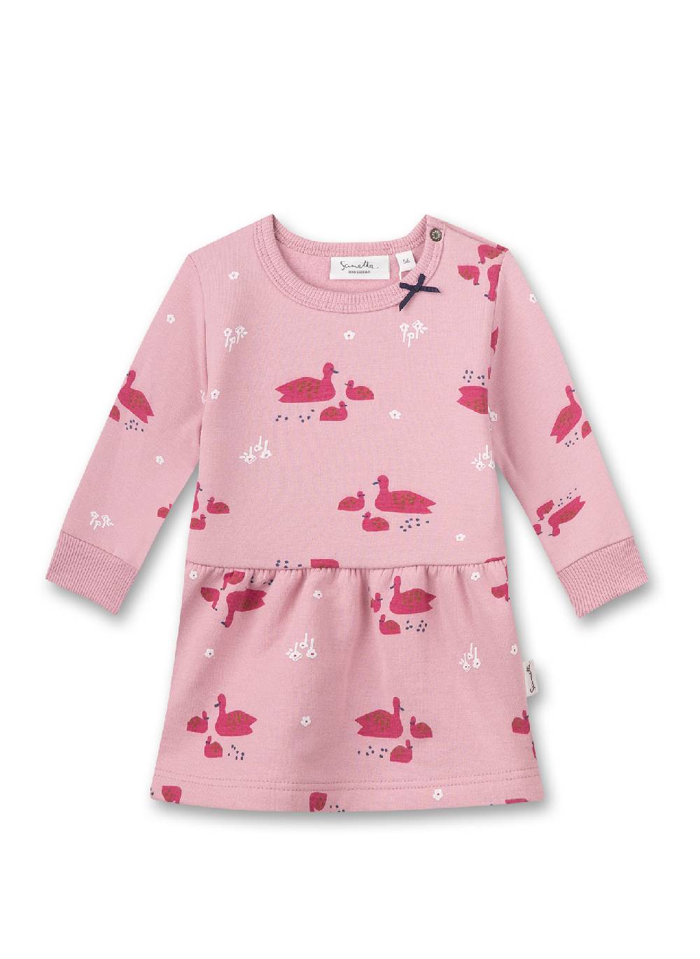 Sanetta Mädchen-Sweatkleid Rosa