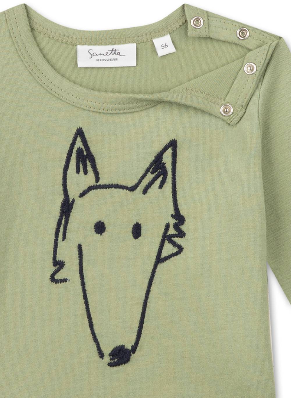 Sanetta Jungen-Langarmshirt Grün Meist gekauft