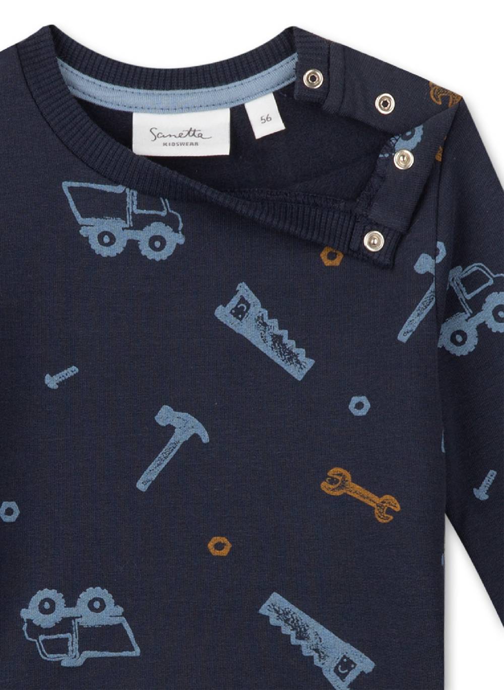 Sanetta Jungen-Sweatshirt Dunkelblau Meist gekauft