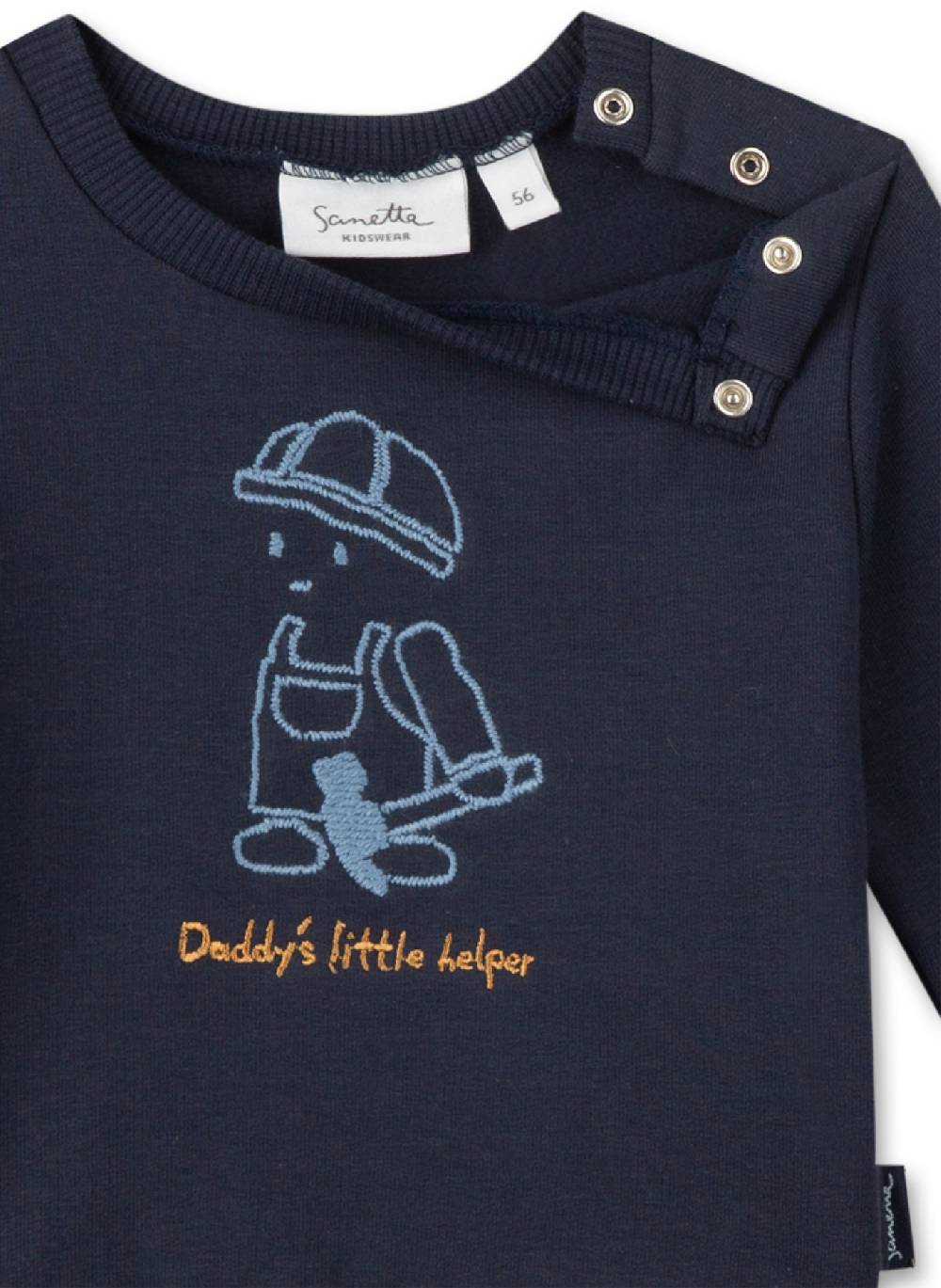 Sanetta Jungen-Sweatshirt Dunkelblau Fabrikverkauf