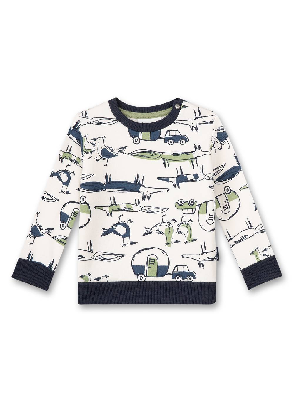 Sanetta Jungen-Sweathsirt Off-White