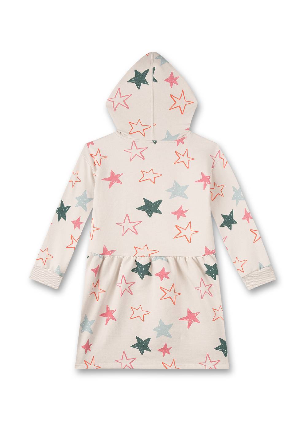 Sanetta Mädchen-Sweatkleid mit Kapuze Beige Jubiläumsangebot