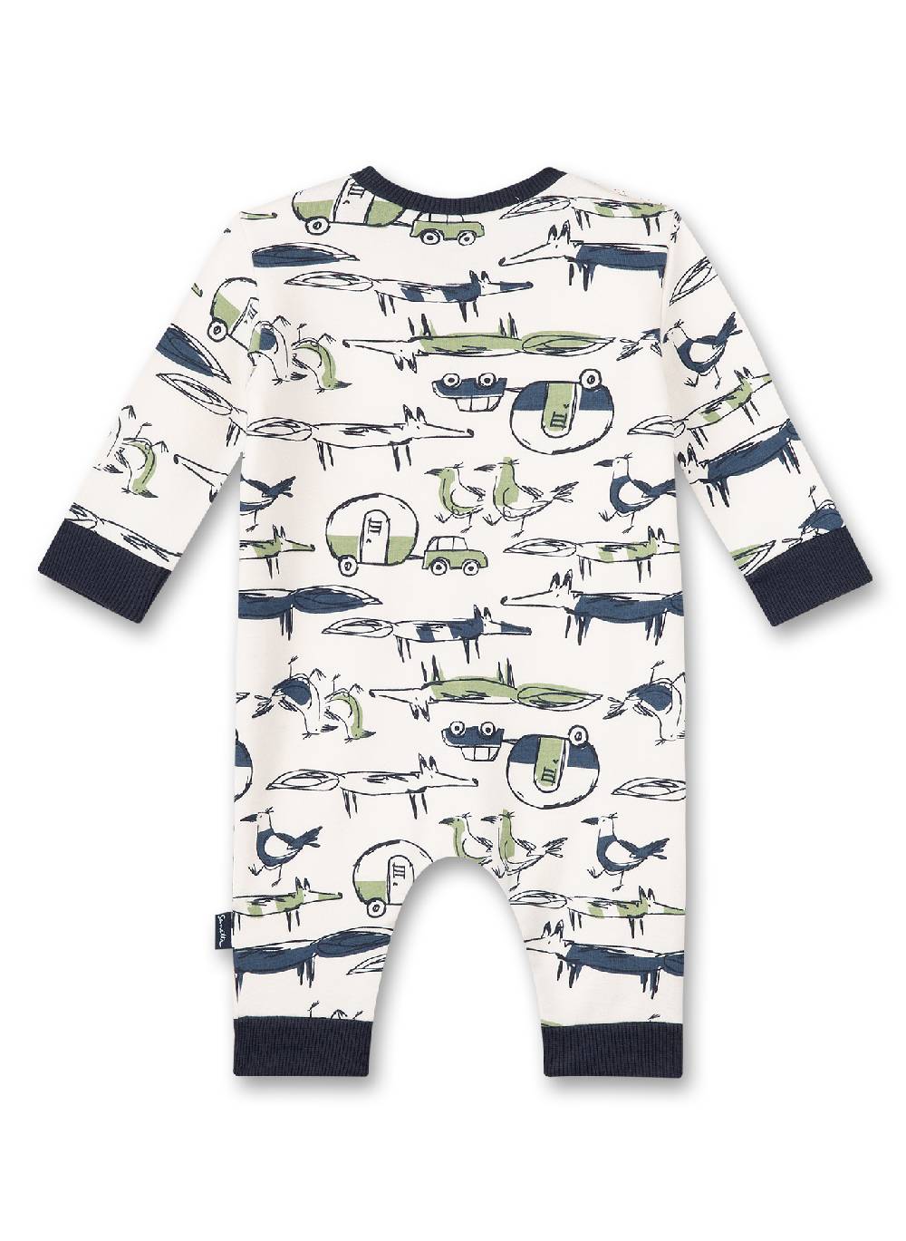 Sanetta Jungen-Sweatoverall Off-White Fabrikverkauf